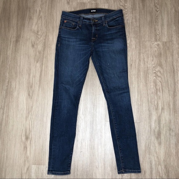 Hudson Jeans Denim - Hudson Jeans Women's Gratitude Dark Wash Krista Super Skinny Cropped Jeans sz 25